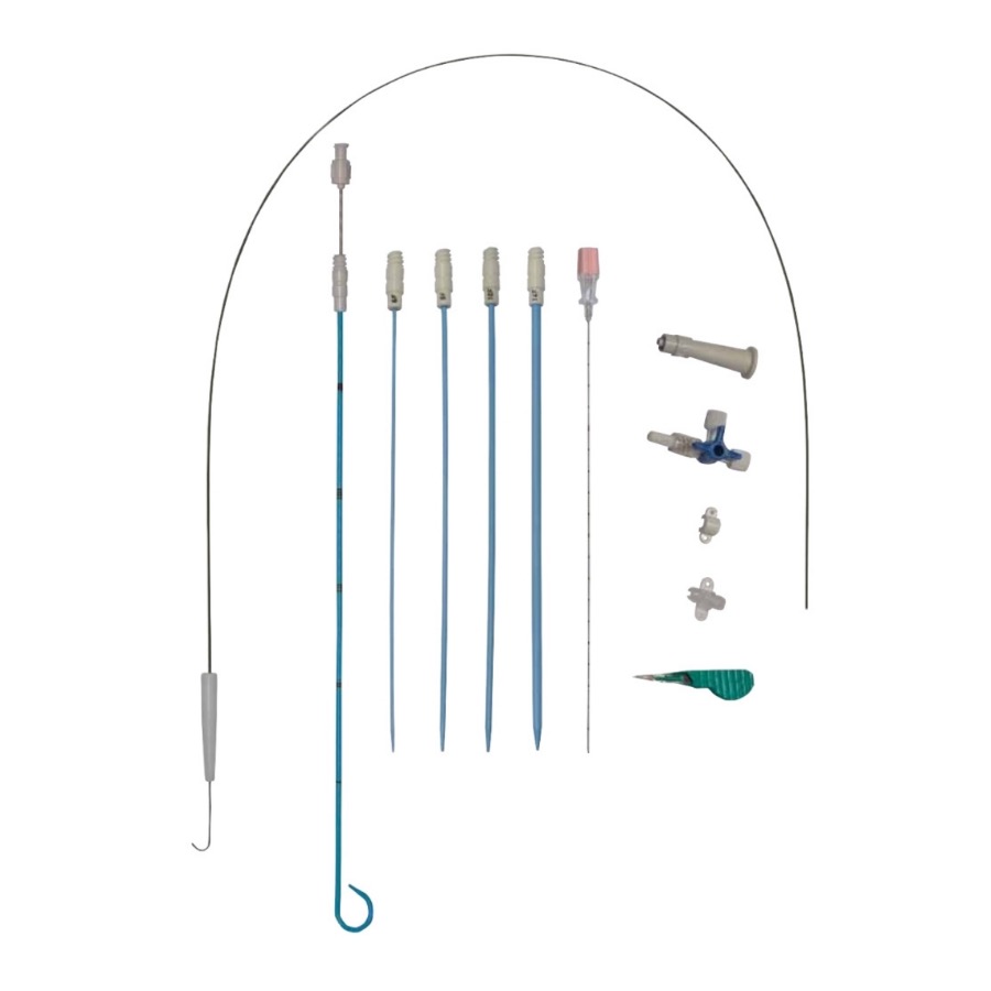 Set de Nefrostomía con Catéter Pigtail 14 CH