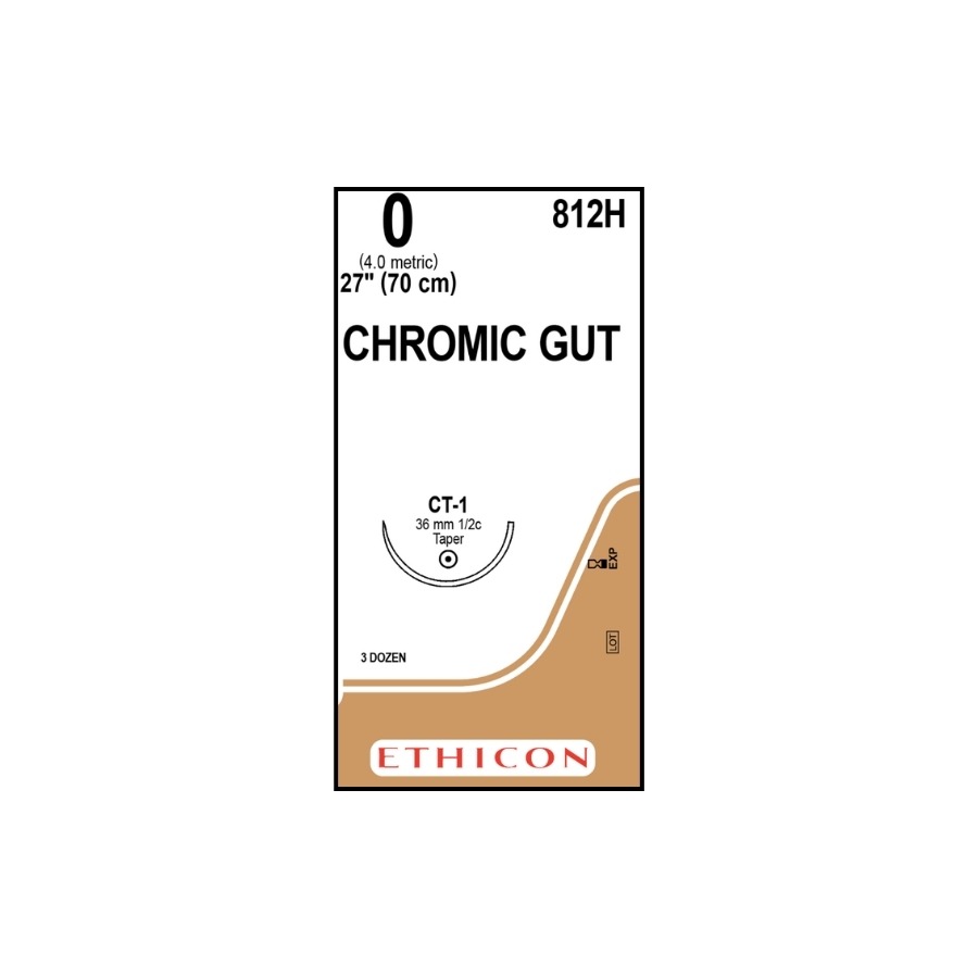 CATGUT CROMICO 0 (CT1) 70 CM CIERRE