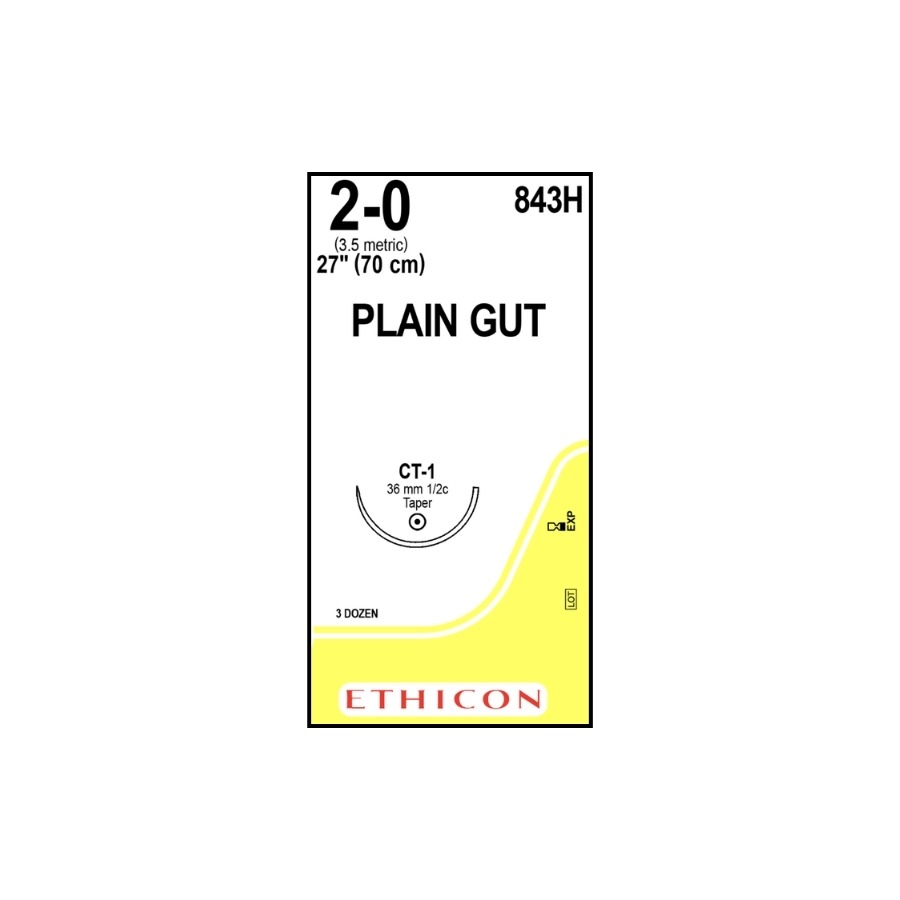 CATGUT SIMPLE 2-0 (CT1) 70 CM CIERRE
