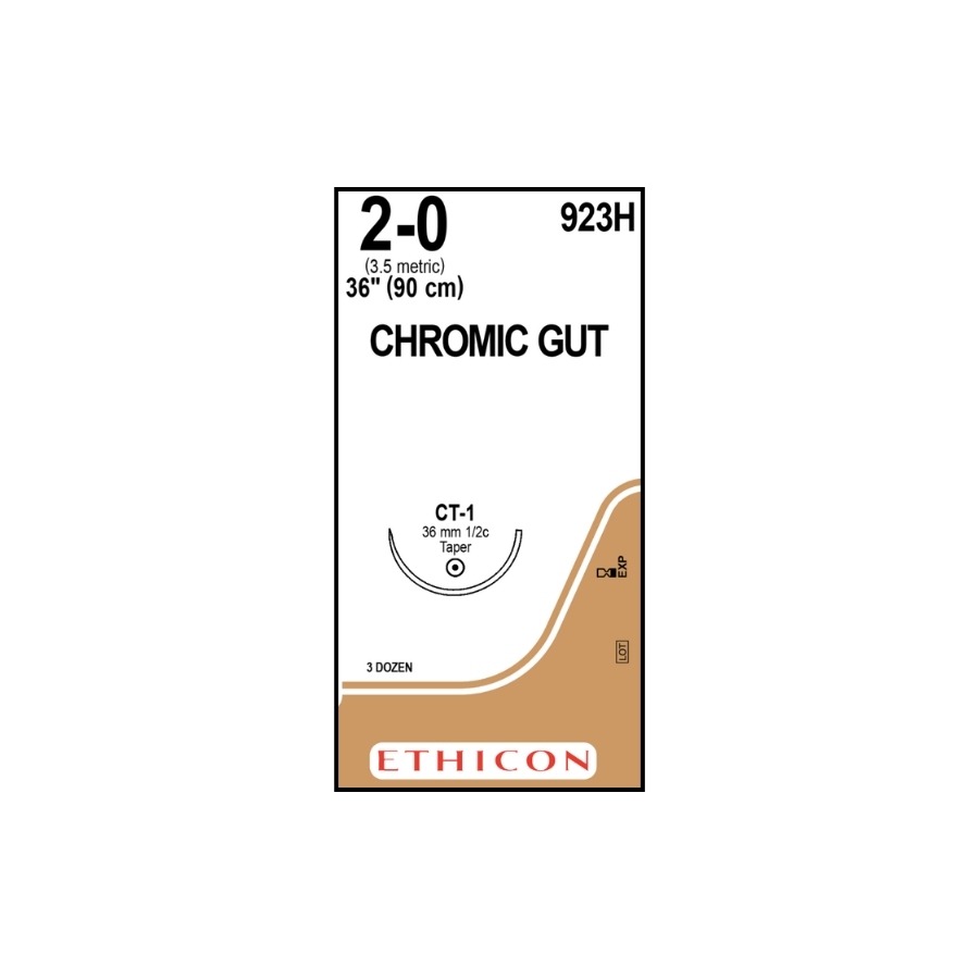 CATGUT CROMICO 2-0 (CT1) 70 CM OBST/GINE