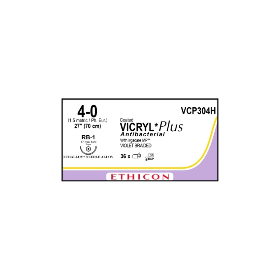 VICRYL VIOLETA TRENZADO 4-0 (RB1) UROLOGIA